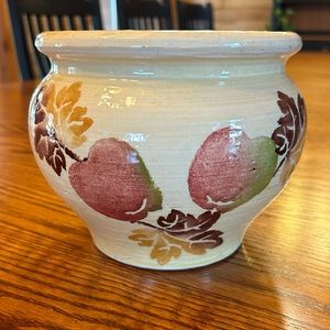 Hand Painted in Italy Terracotta Flower Pot